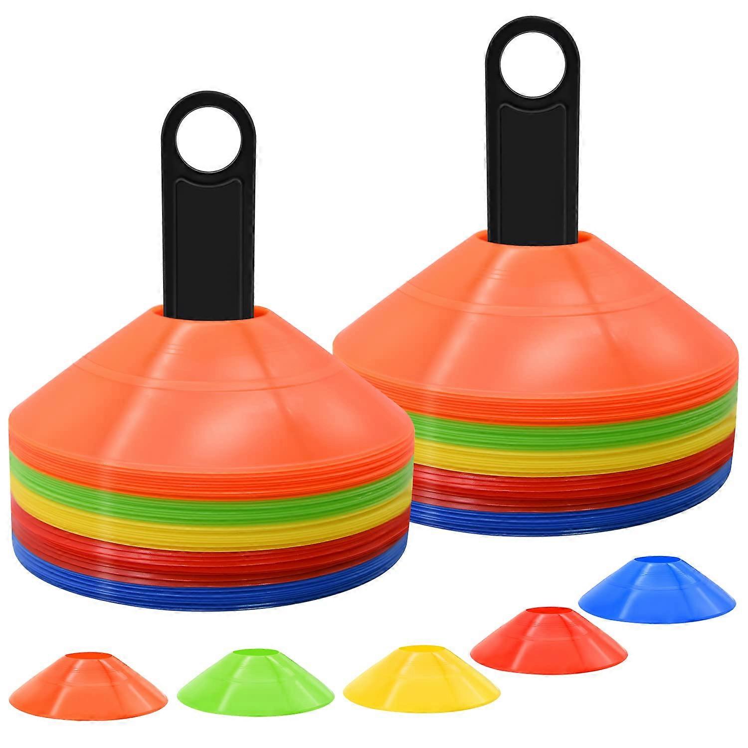 200 Pack Disc Cones, Agility Soccer Cones with Carry Bag and Holder, Soccer Cones for Sports Training