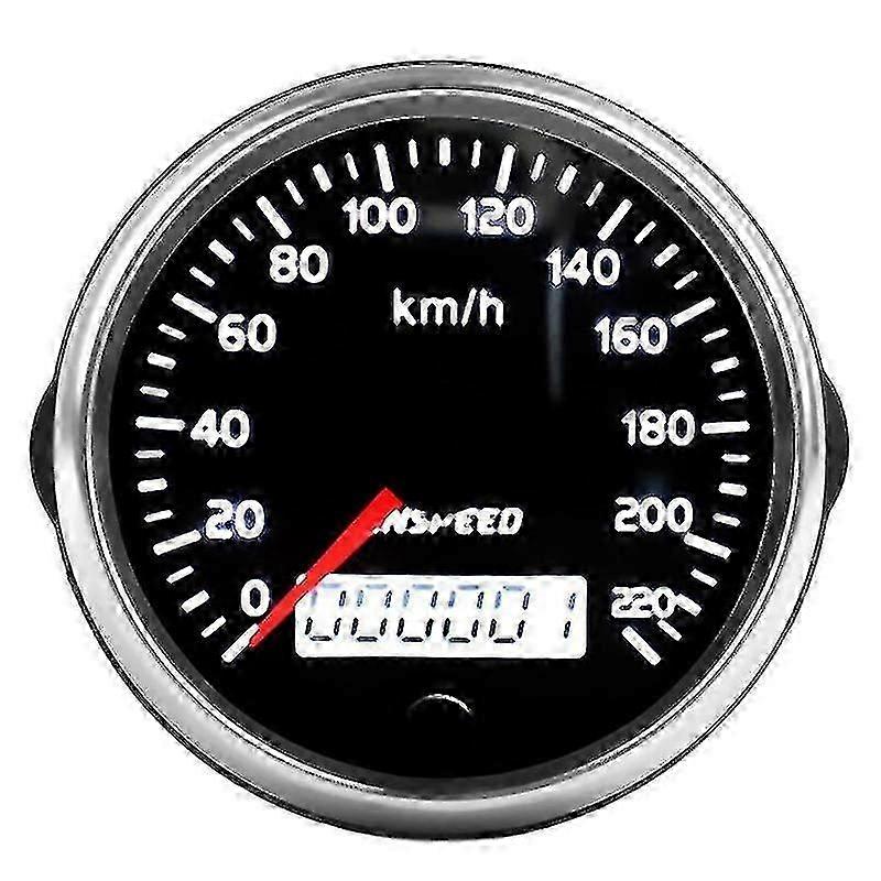 מד מהירות אוניברסלי מד מרחק 12v/24v 85mm 220km/h עבור אופנוע רכב Lcd Tachometer-