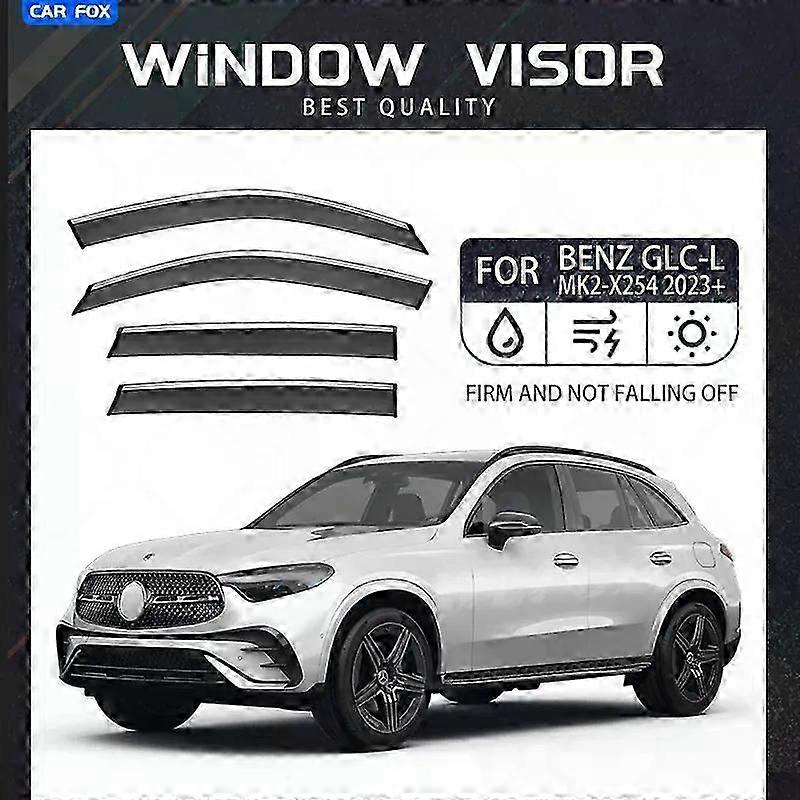 Applies To For Benz Glc-l Mk2 X254 2023+ Window Visor Vent Shades Ventvisor Wind Deflectors Visors Rain Visor