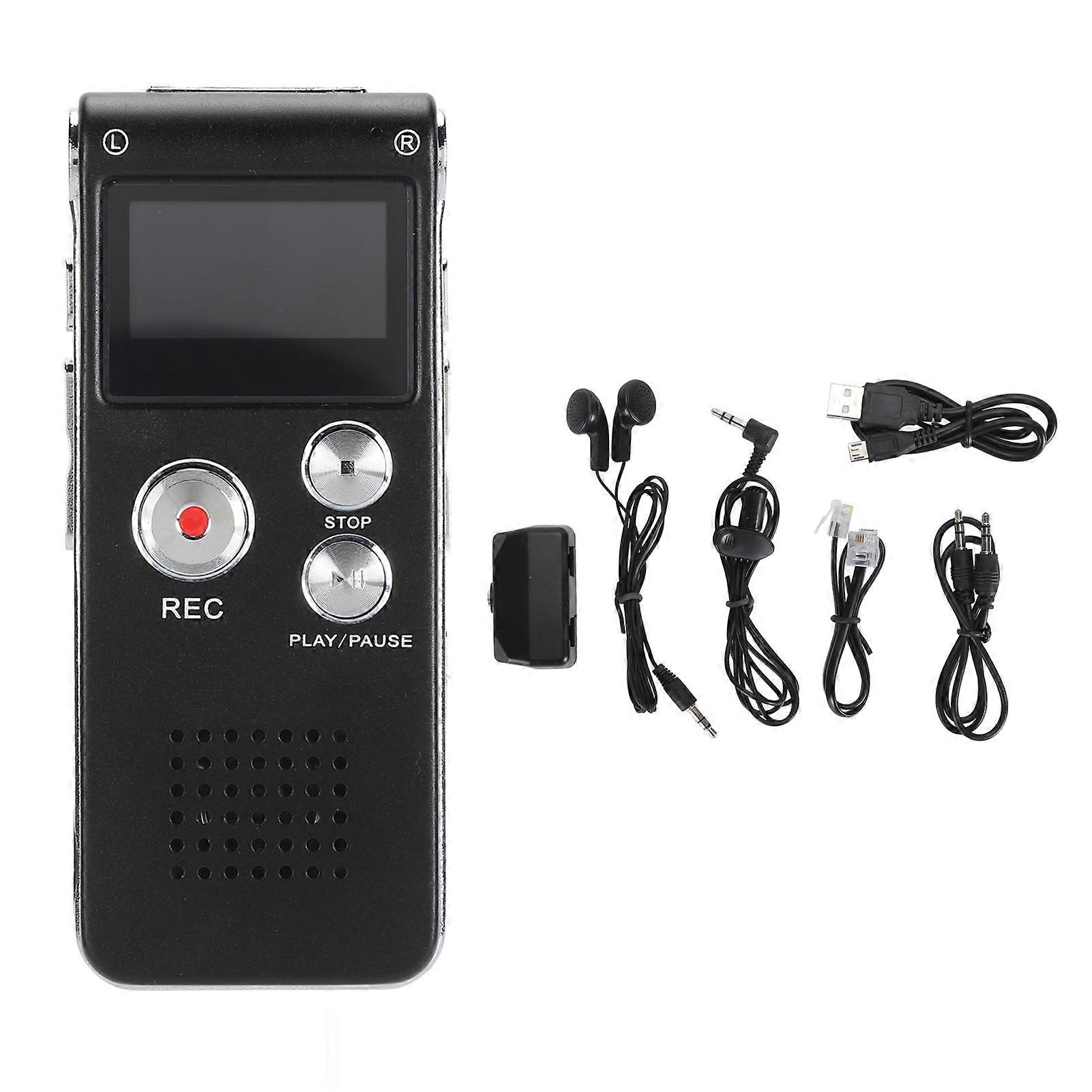 Digital Recorder Portable Multifunctional Voice Activated Recording Device for Lectures Conferences Interviews