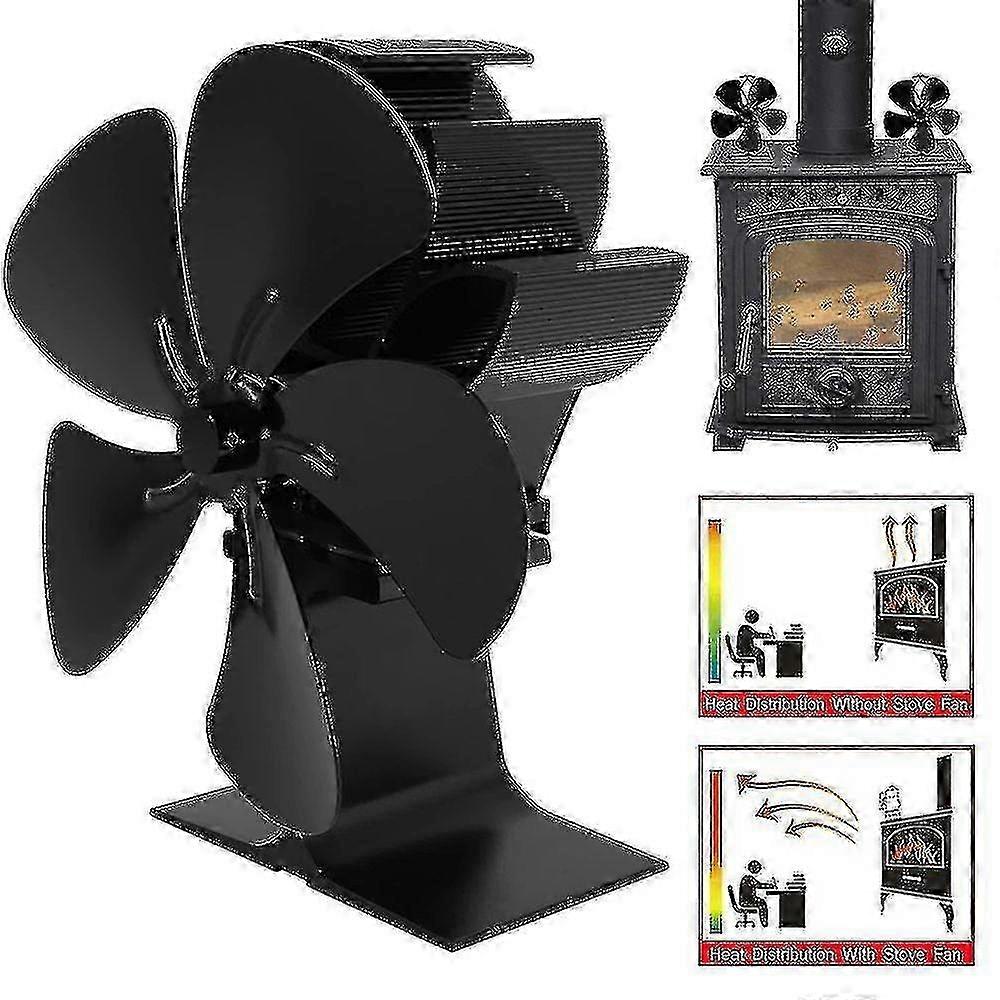 Fireplace Fan Blades Replacement for Log Burner Heat Powered Stove Fan