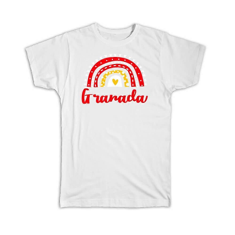 Gift T-Shirt: Granada Spain Rainbow