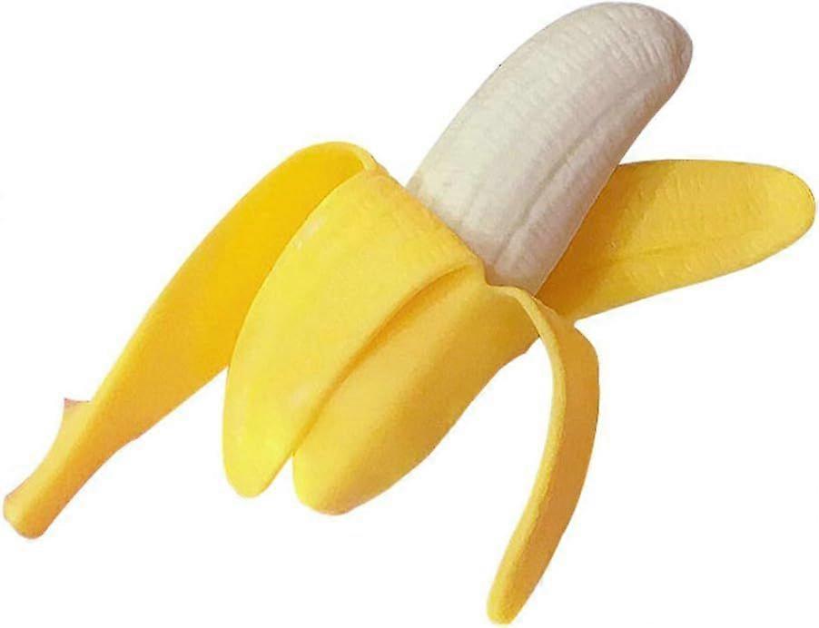 Rubber Band Banana Squeeze Banana Squeeze Simulation Banana Decompression Banana 1PC Squeezed Banana Toy Stress Reliever Stress Squeeze Tricky Toy for