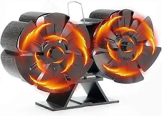 薪ストーブファン、薪ストーブ用12ブレード熱ストーブファン、薪ストーブ用薪ストーブ暖炉、熱循環および熱動力ファン付き