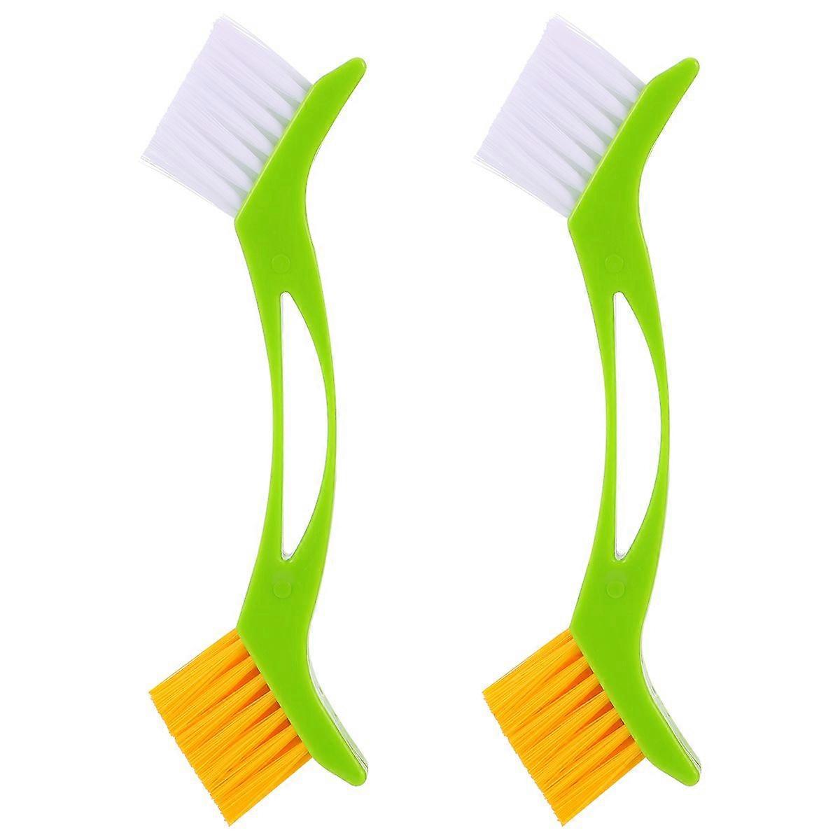 2Pcs Plastic Brush Durable Cleaning Brush Dust Removal Brush (Random Color)