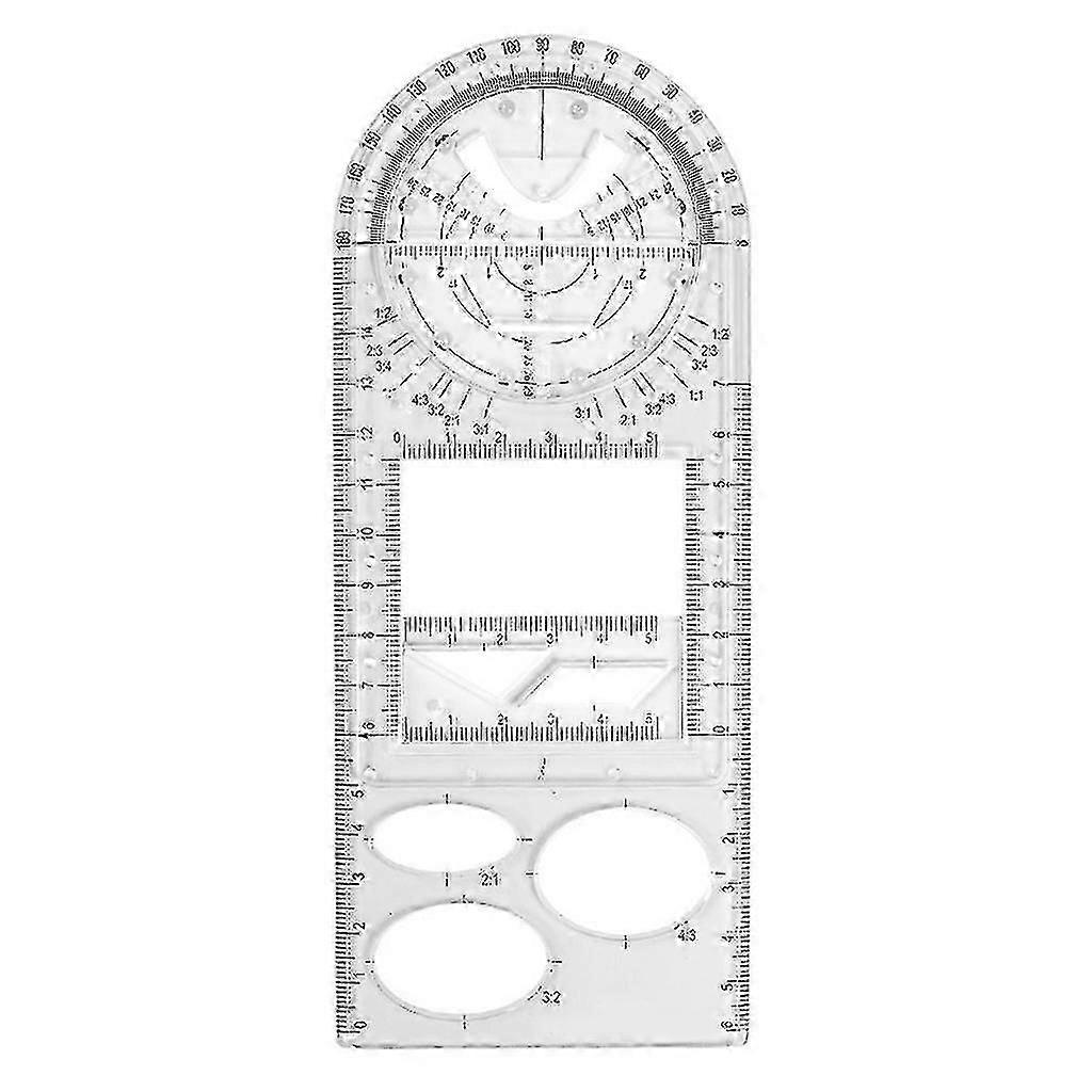 Multifunctional Geometric Ruler For School Office Architecture Professional