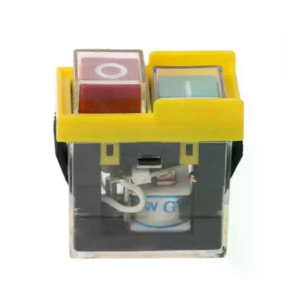 250V 6(4)A Waterproof Machine Saw Cutter Drill On Off Switches Electromagnetic Switch KJD6 5E4 Undervoltage Power OFF Protective