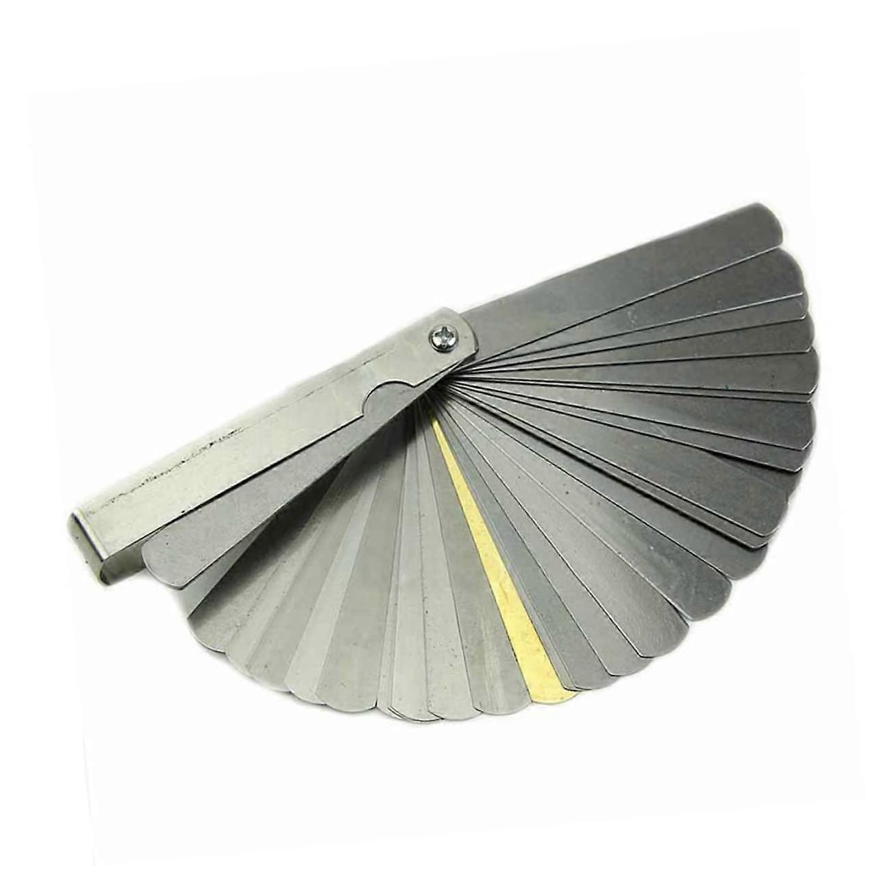 Super Gauge Tool 32pcs Feeler Gauge Brass Blades Dual Marked for Easy Identification Rangefinder Feeler Gauge