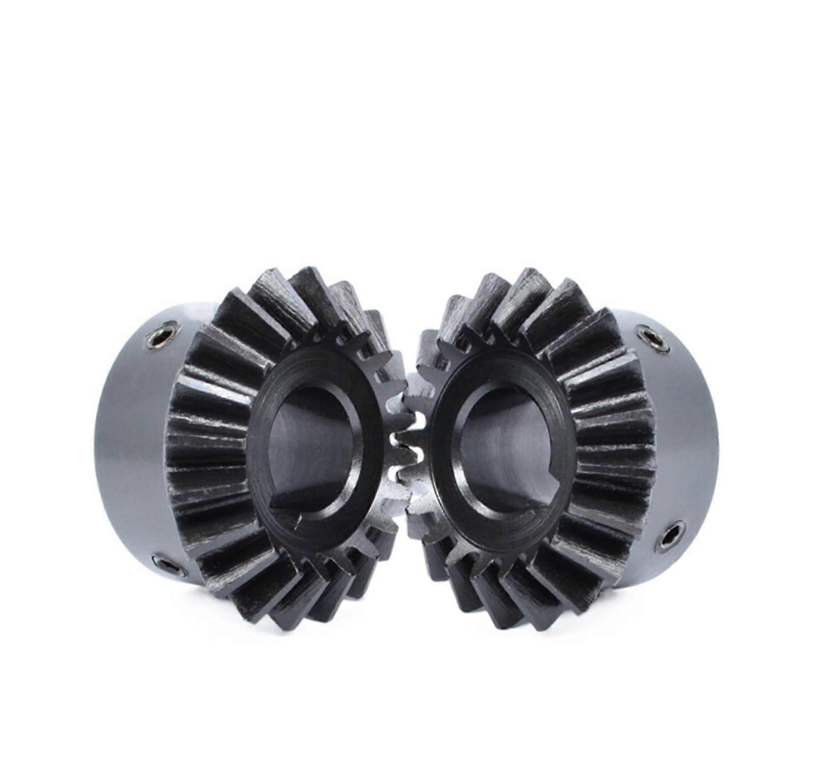 Bevel Gear Pinion Hardware Mechanical 2pcs 1:1 Bevel Gear 2 Modulus 20 Teeth with Inner Hole