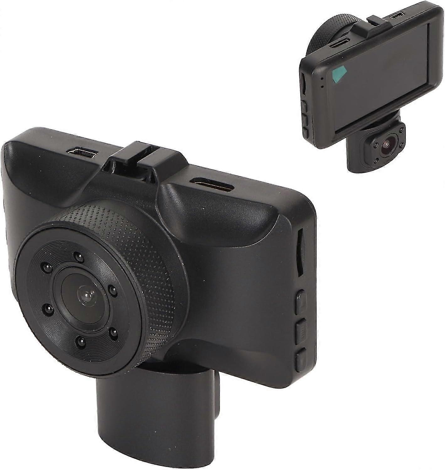 Caméra de tableau de bord avant et arrière pour voiture DVR Caméra de tableau de bord vidéo de recul avec 3 objectifs Caméra de tableau de bord de voiture avec vision nocturne pour la sécurité de conduite et l’enregistrement AC