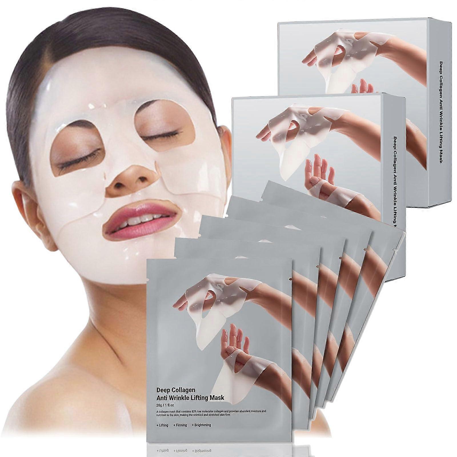 Korean Deep Collagen AntiWrinkle Mask, Lifting 5Packs/Box (2PCS)