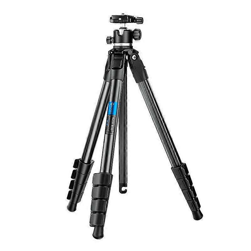 BEXIN TA255-BS30 Portable Collapsible Aluminum Alloy Camera Tripod with Head (Black)