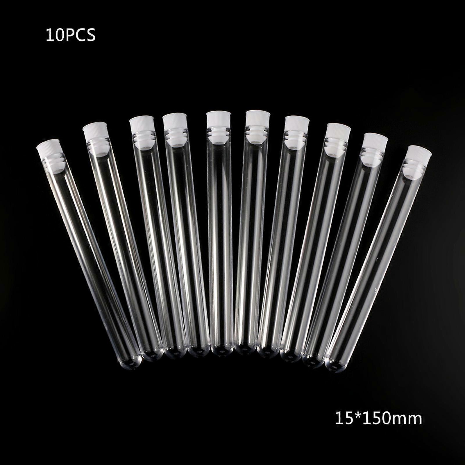 10pcs Reusable Centrifuge Tubes with Anti-leaking Protective Cap for Ideal for Student Teacher School Lab Tests 15x100mm
