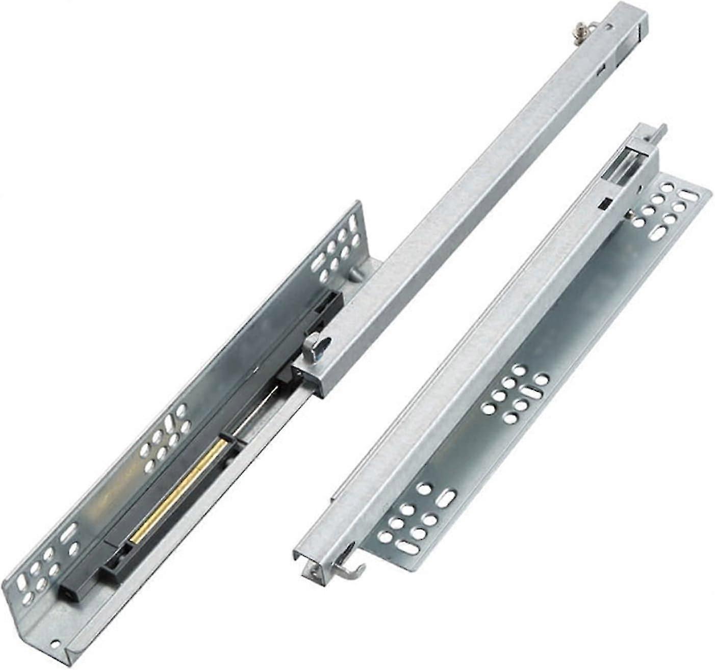 Drawer Slides Two-section Long Soft-closing Under-installation Furniture Cabinet Drawer Slide Rails Hidden Support Bottom Rails (Color : 20inch)