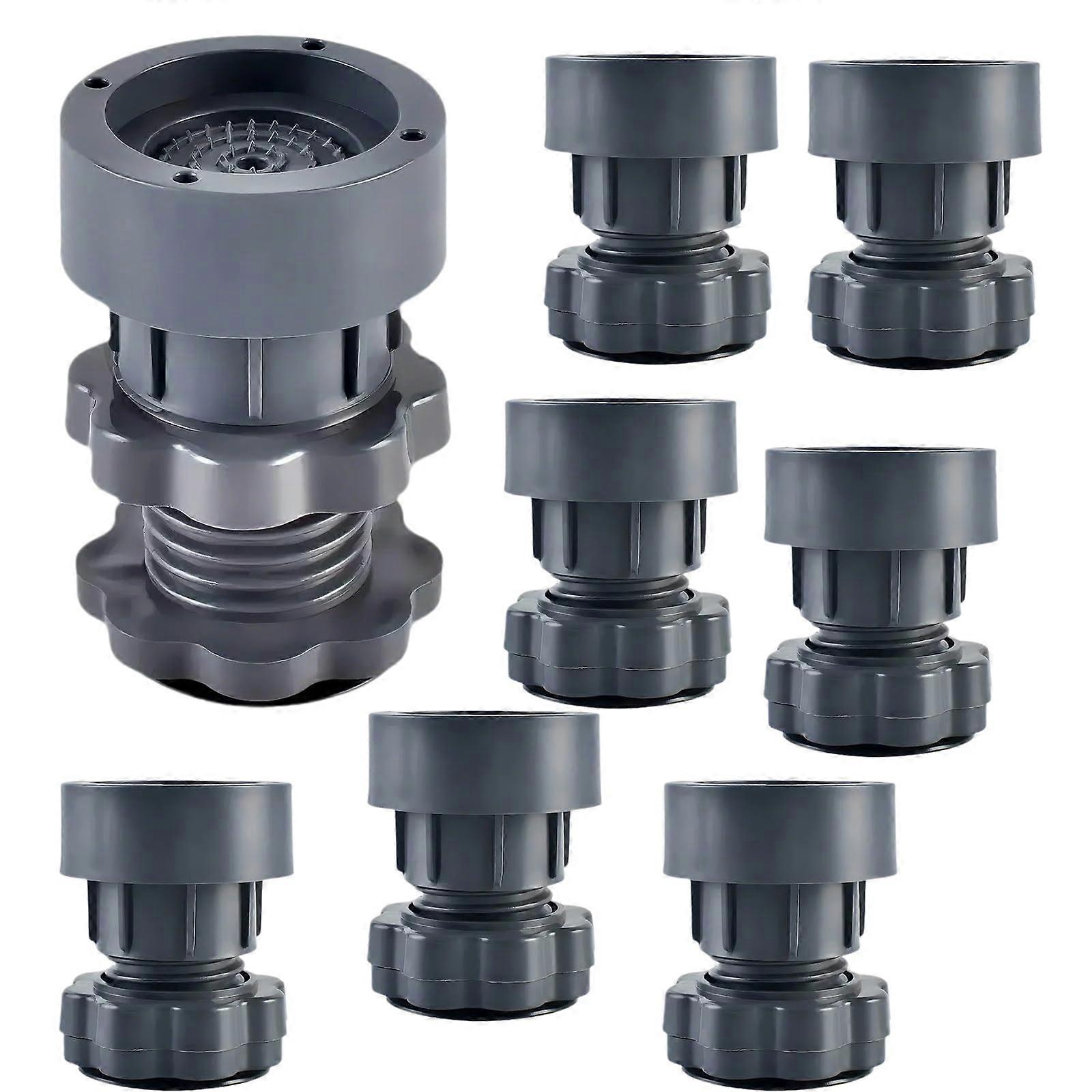 Adjustable washing machine feet, Antivibration refrigerator base Solid antislip pad, Support damper stand(Adjustable,8 PCS) 8 PCS Adjustable