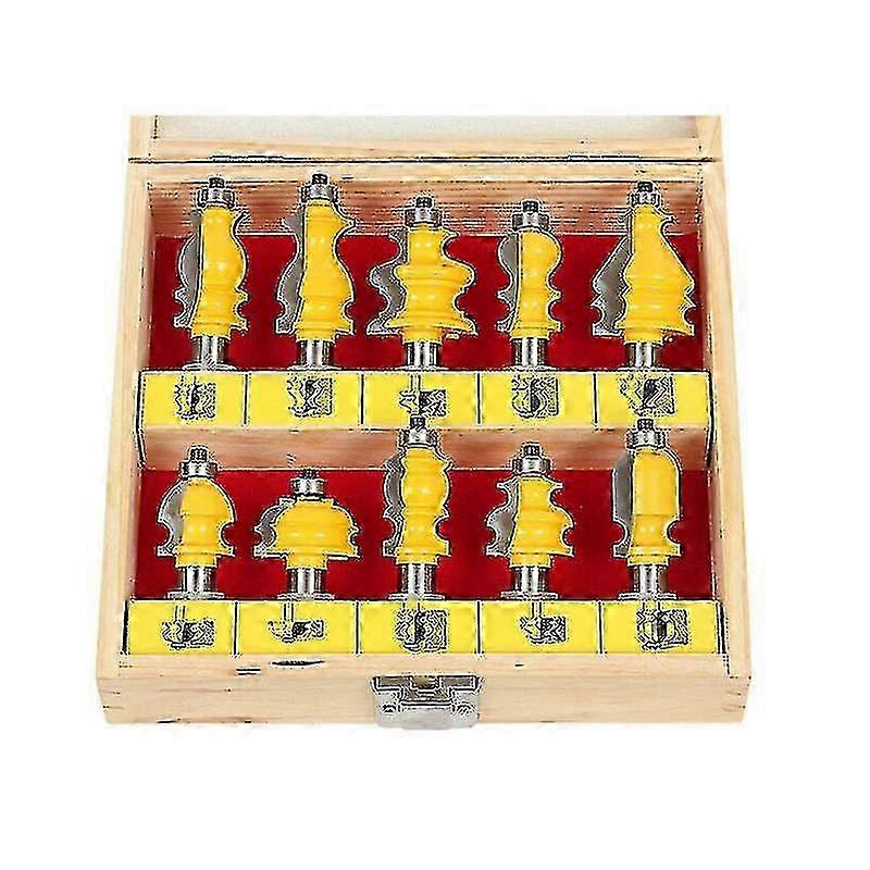 10 Bit Architectural Molding Router Bit Set-1/2 Zoll - 16101
