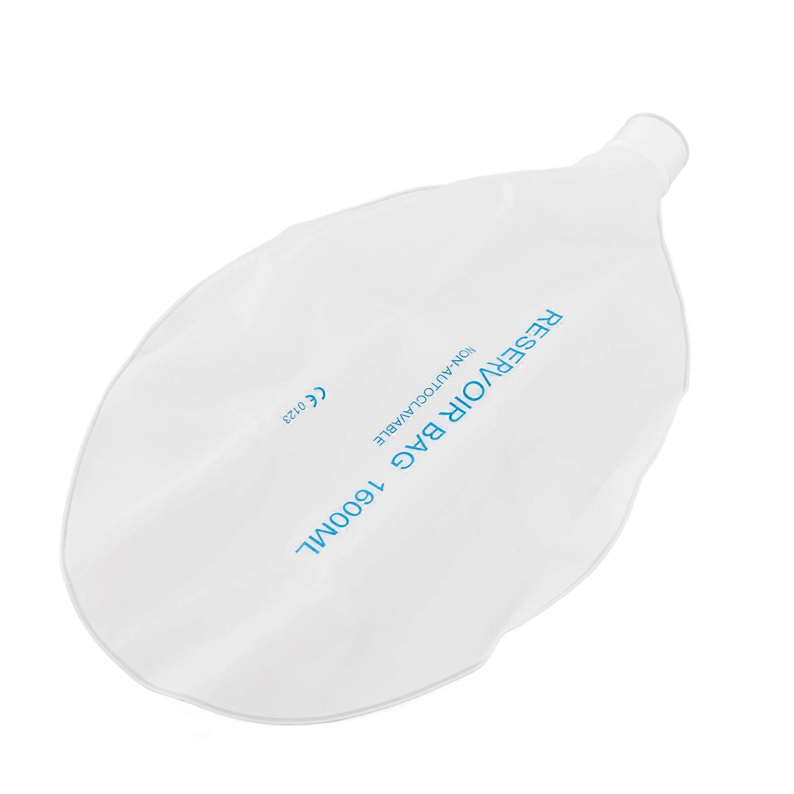 1600ml Resuscitator Reservoir Bag for Child 2.5cm Diameter Interface Replacement Accessory Oxygen Reservoir Bag 