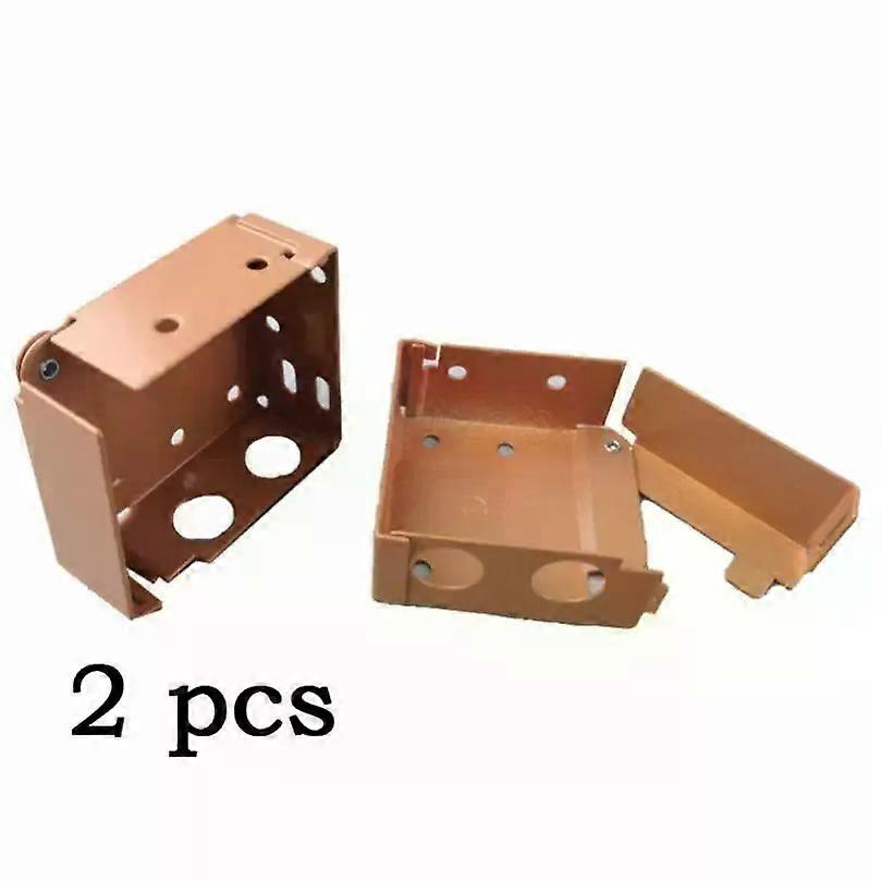 2pcs Box Mounting Bracket 1 Set for 2 Inch High Rail Venetian Blinds Head Track End Cover Holder Window Blinds Head Rail