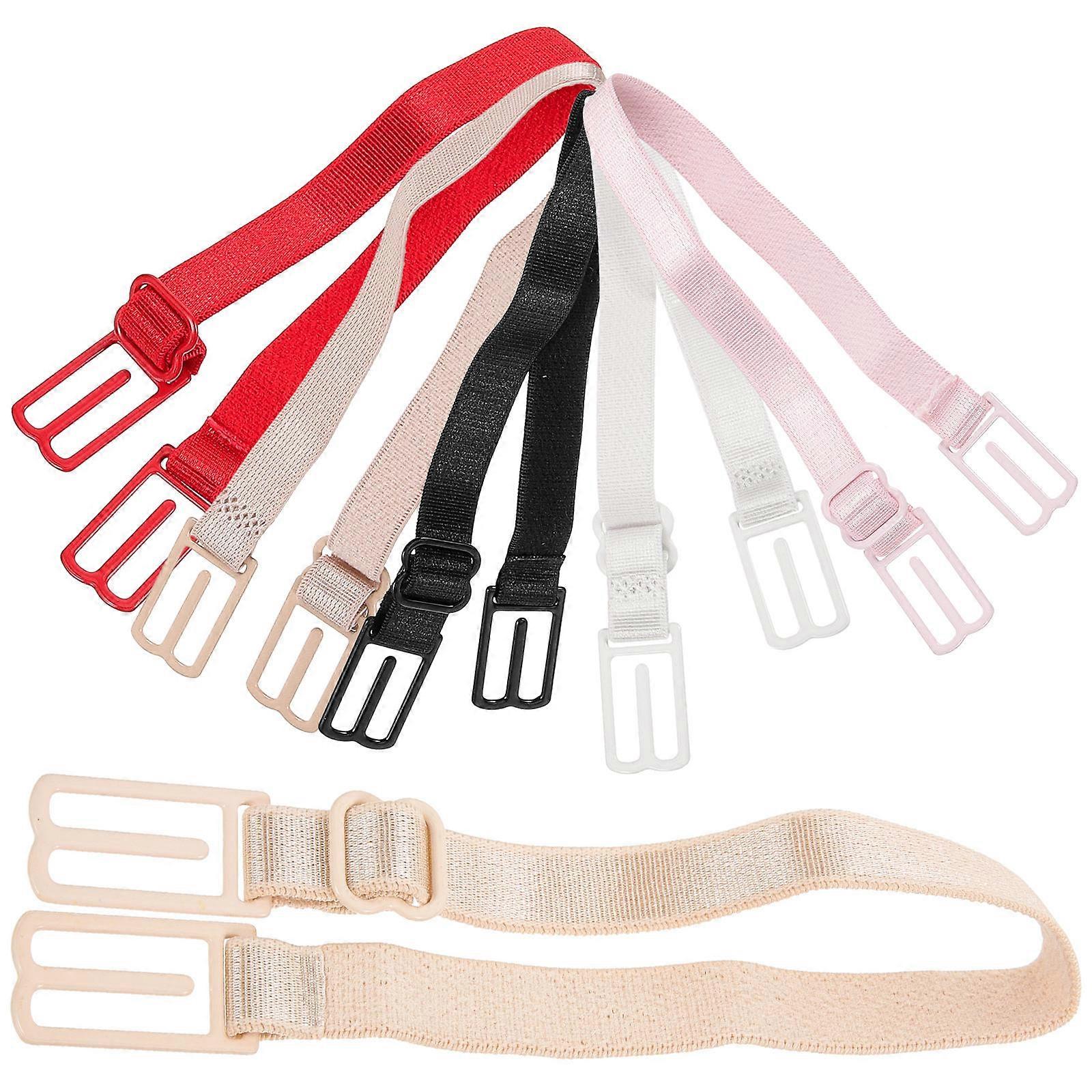 7pcs Non Slip Extender Strap Extensions for Backless Dresses, Transparent for Women