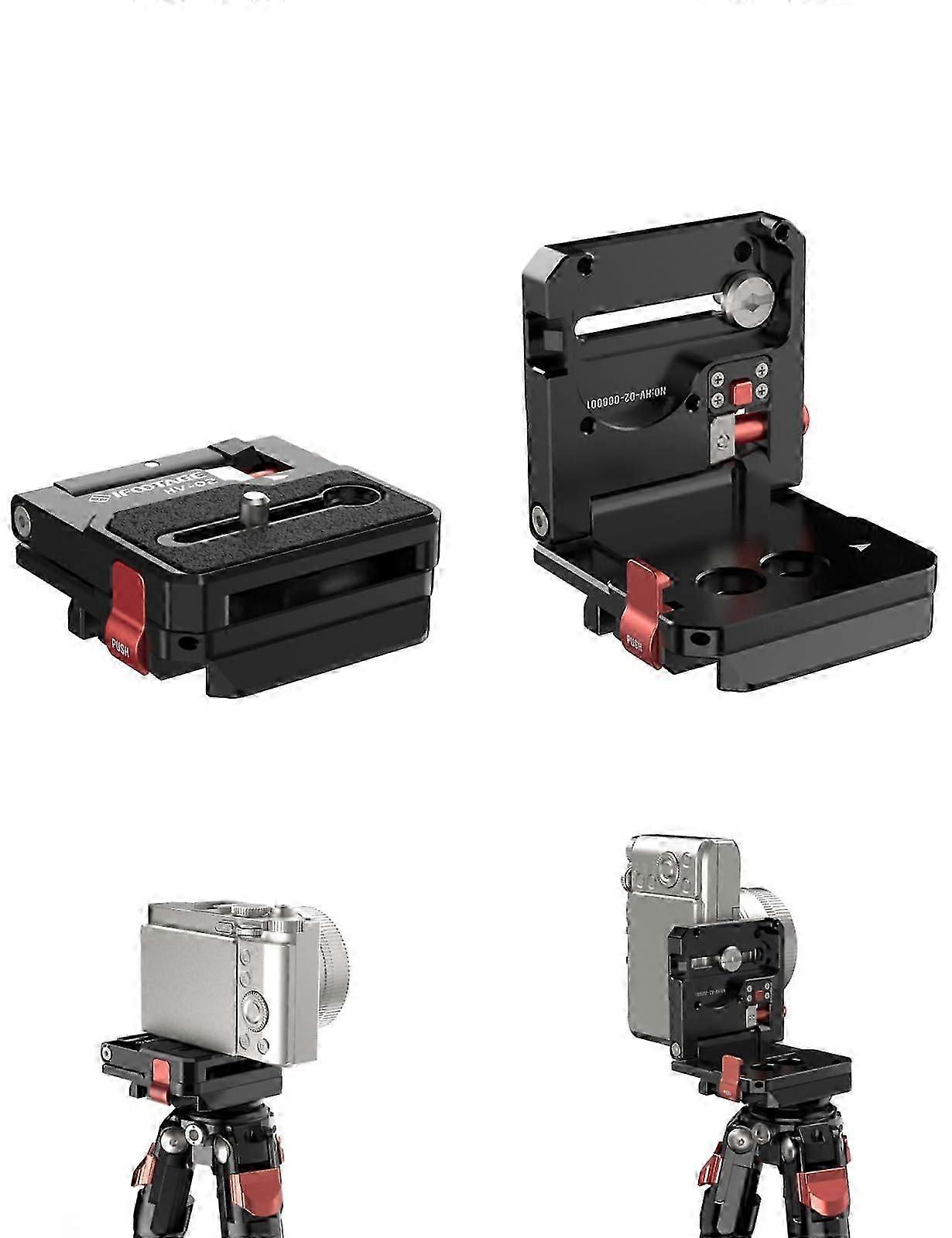 2025 Camera L Bracket HV-02, Vertical/Horizontal Conversion Tripod Quick Release Plate