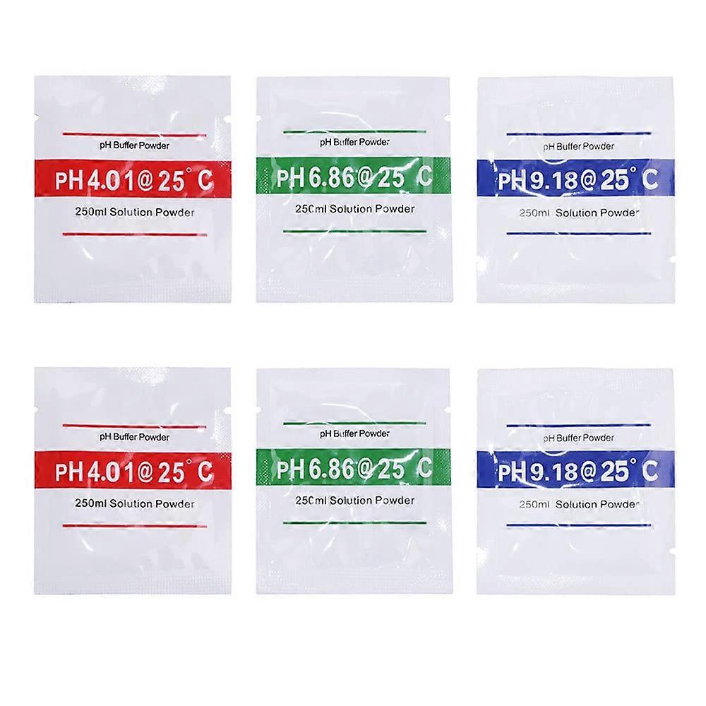 PH Meter Calibration Powder PH Buffer Powder Solution Powder Convenient and Individually Packaged PH Powder Set 3 pieces. Ref: 9188