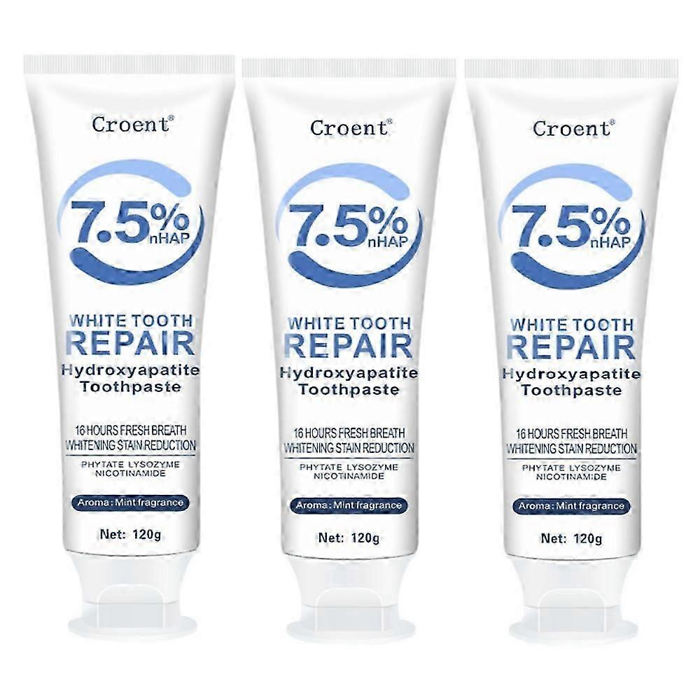 1-3x Hydroxyapatite Toothpaste For Advanced Enamel Protection,refreshes Breath,fluoride-free Toothpaste For Sensitive Teeth