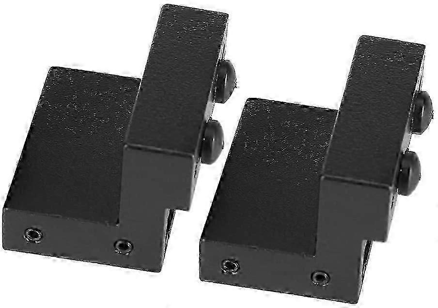 2Pcs Barn Door Floor Guide, Heavy Duty Floor Guide Black Zinc Alloy Sliding Barn Guide Sliding