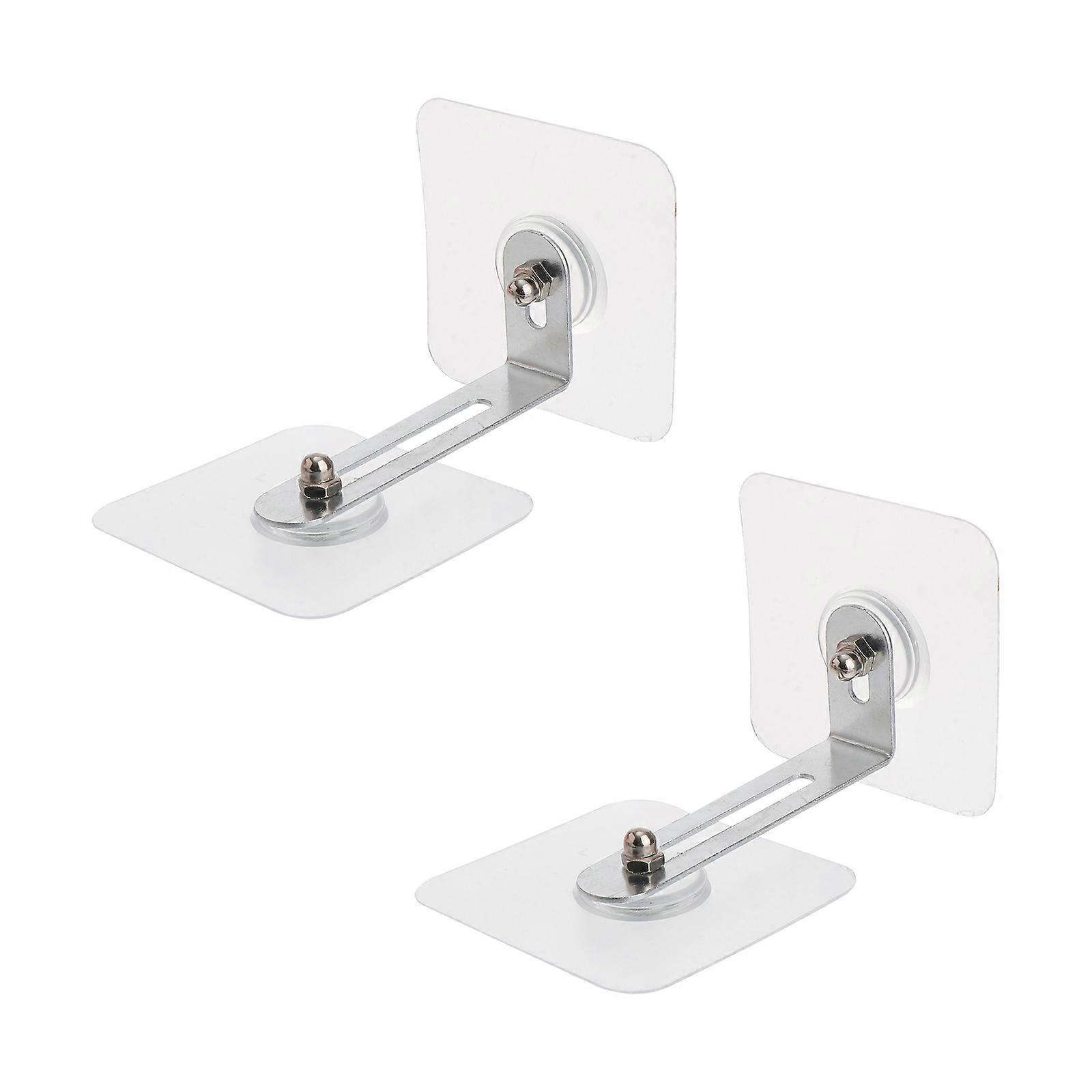 2 Sets Punch Tilt Furniture Anchors for Secure Cabinets & Wardrobes, No Drill Installation, Strong Adhesive
