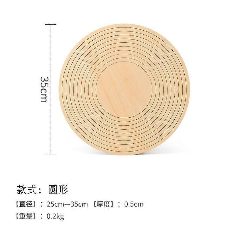 1 Set Round Pottery Tools Wooden Concentric Geometric Figure Rail Set For Diy Ceramic Cutting And Printing Blank Modeling Mud Plate Forming