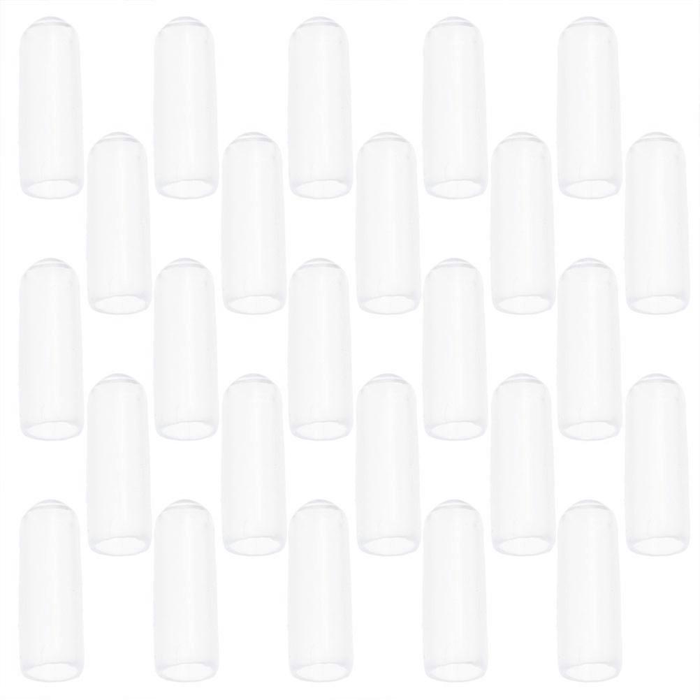 Dishwasher Rack Tip Tine Cover Caps Replacement for Broken Tines Home Use 1.5x0.5cm Transparent Round Shelf Organizer 200Set