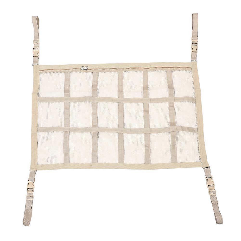 Car Interior Roof Storage Net Car Ceiling Net Organizer Breathable Mesh 90.00X65.00X0.10CM 1Pack