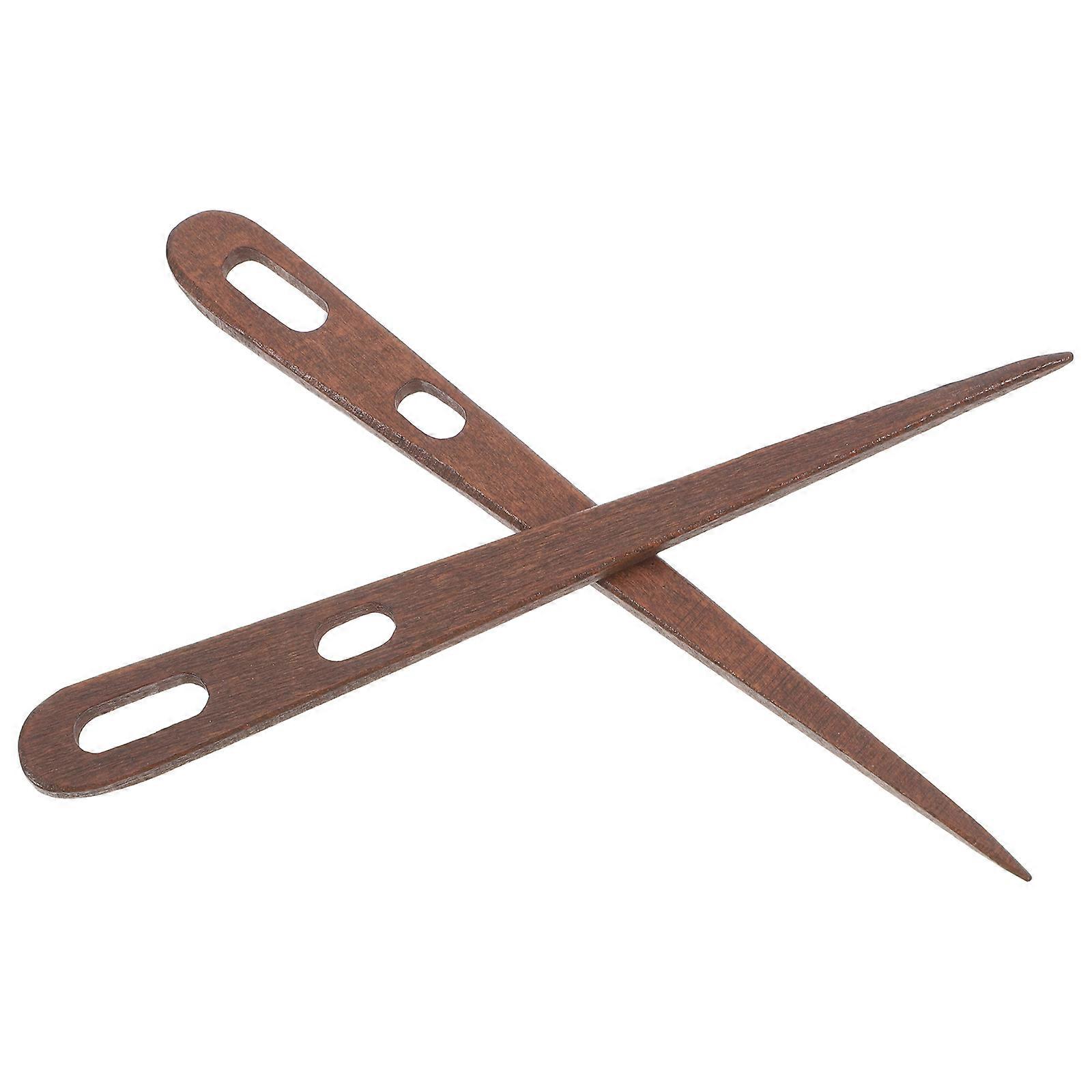 Basket Weaving Tools Wooden Weaving Needles Large For Diy Projects Beginners 1 Pair