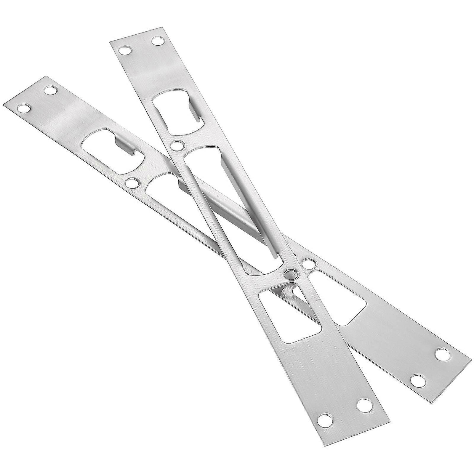 Storm Door Strike Plate Secure Reinforcement Plate For Home Security 26.00X3.00X0.80CM 2Pcs