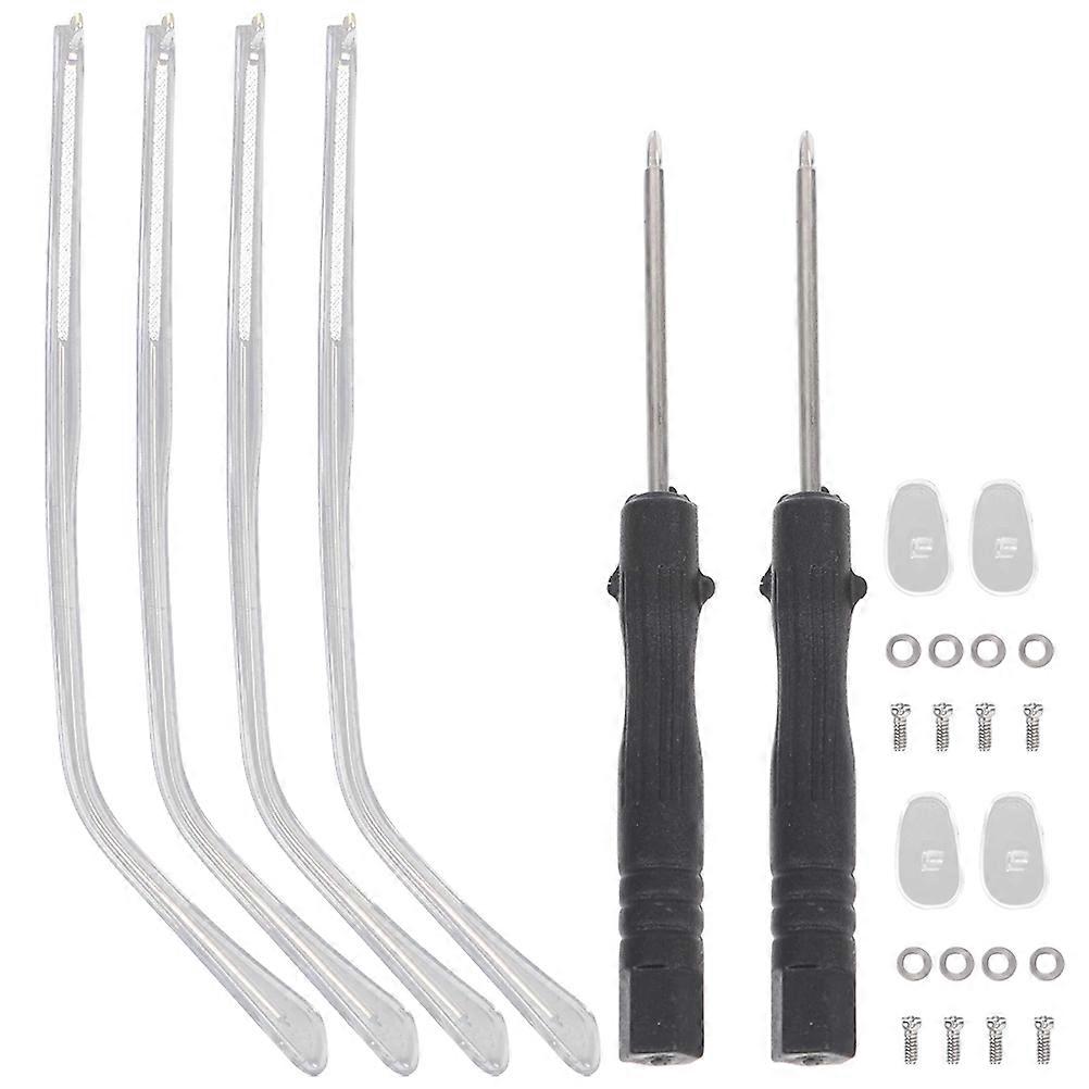 Eyeglass Arms Replacement Anti-Allergic Streamlined Design 2Sets