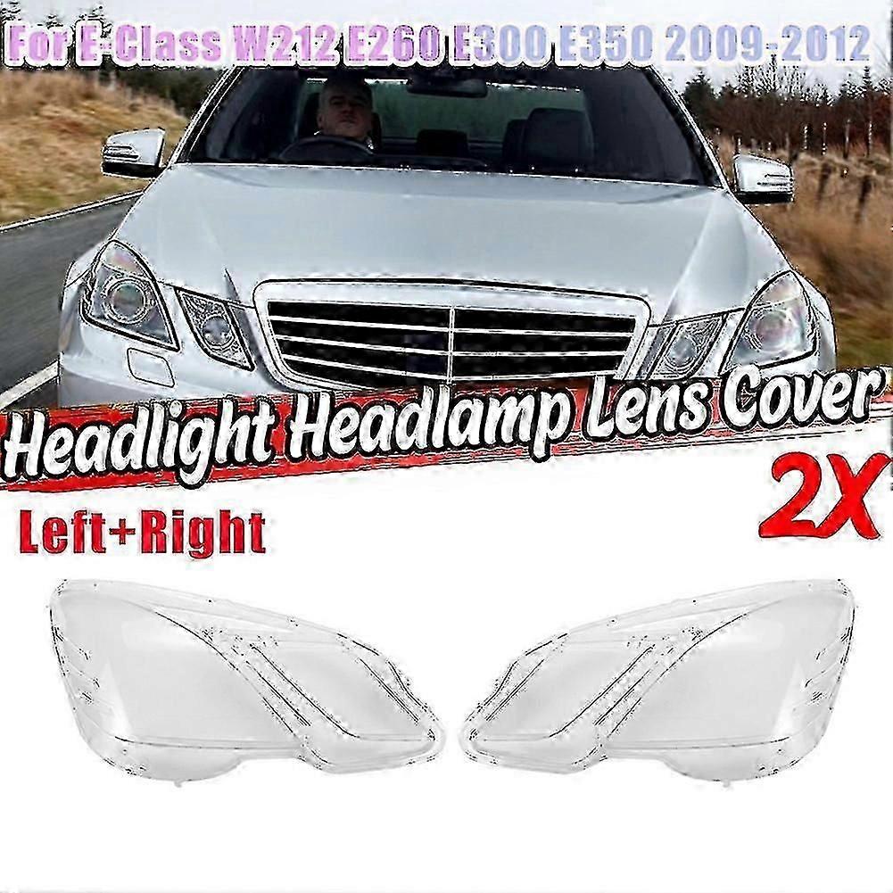 Right Side For - E Class W212 2009-2012 E300 E350 E500 E63 Headlight Lens Cover Head Light Shade Sh Boris
