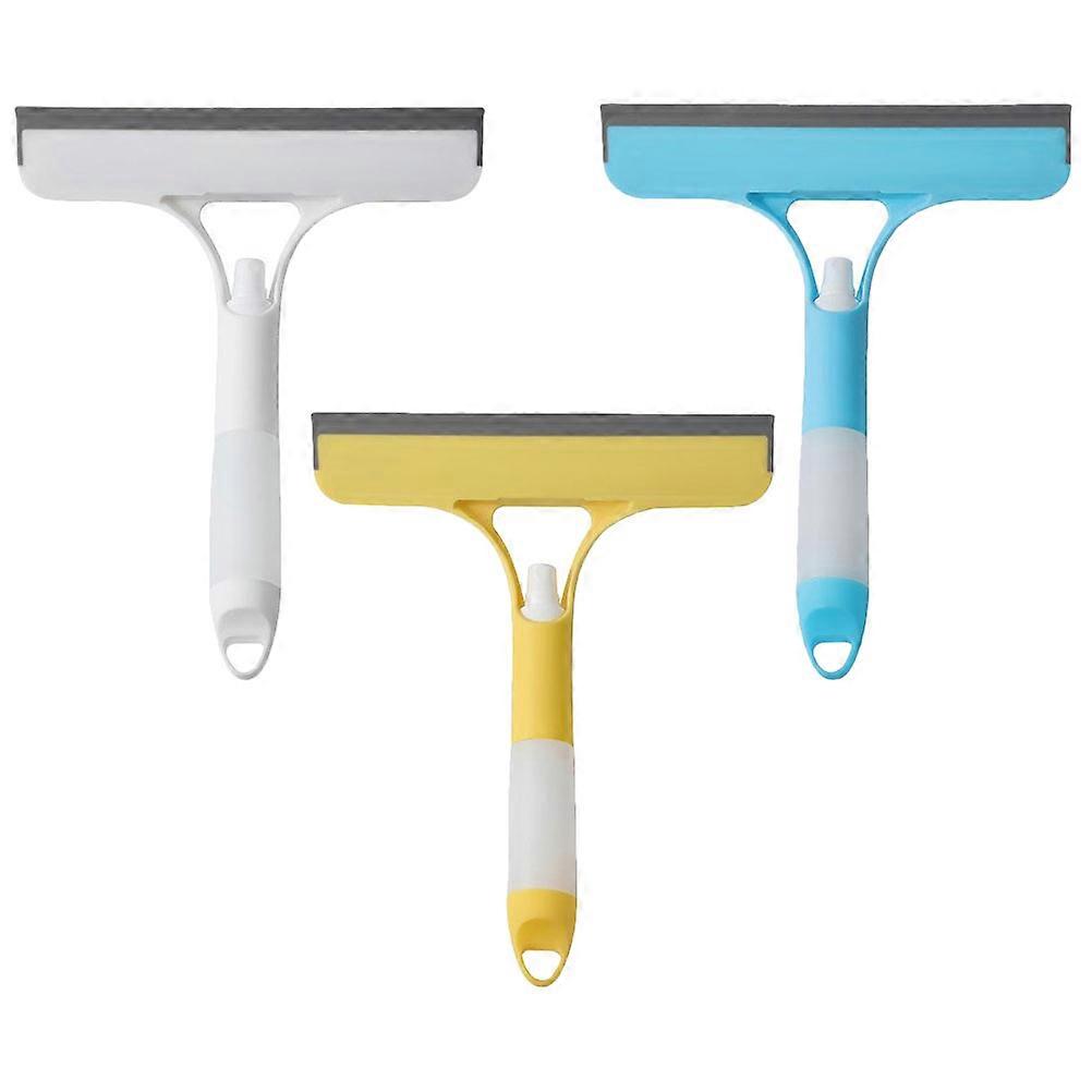 3pcs Shower Squeegee with Ergonomic Handle – Glass Cleaning Tool for Windows, Bathrooms & Cars, Includes Spray Function
