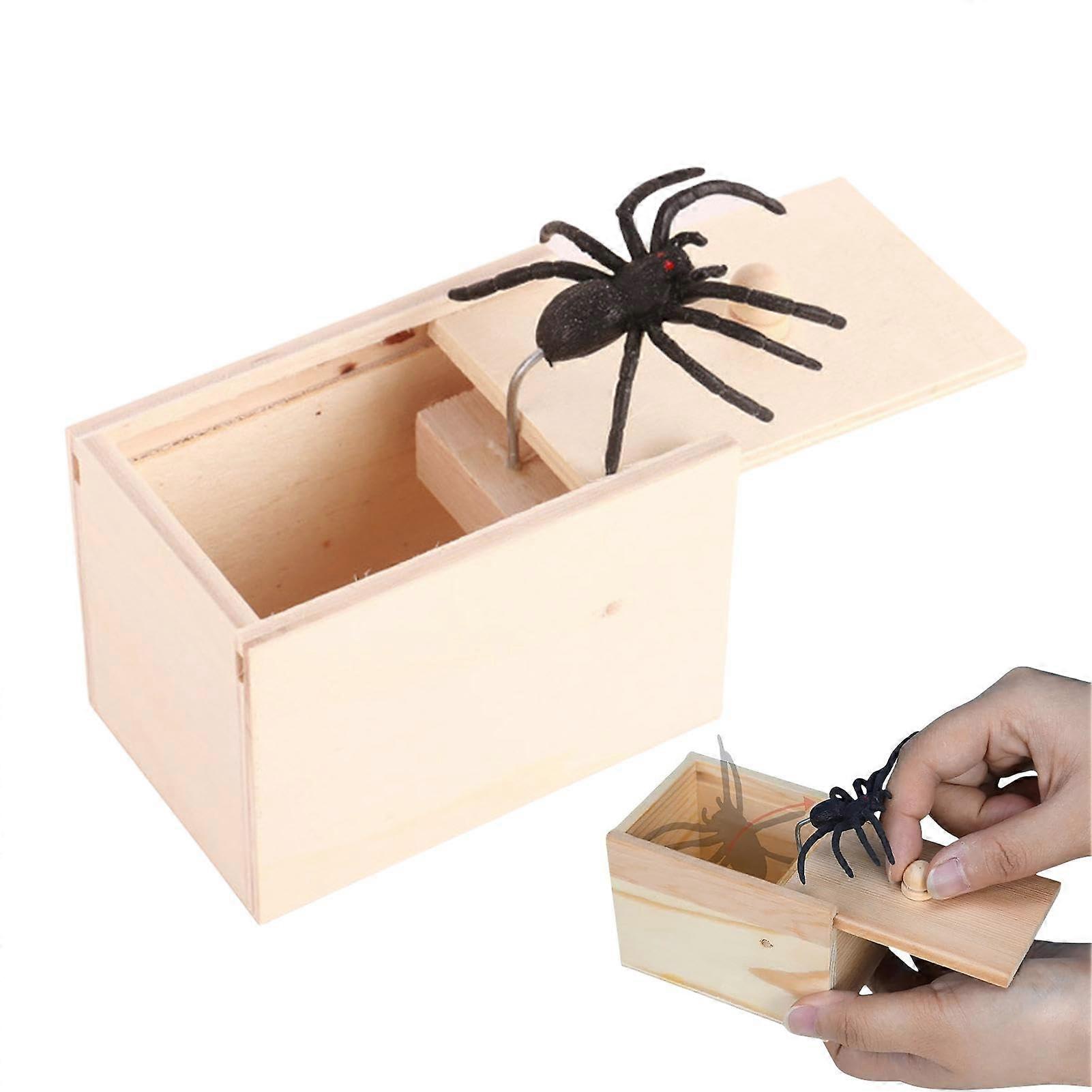 Spider Prank Box with Realistic Spider for Kids, Adults Parties