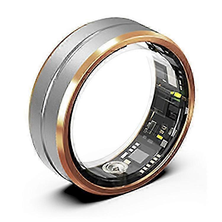 Smart Health Monitoring Finger Ring with Charging Case, IP67 Waterproof