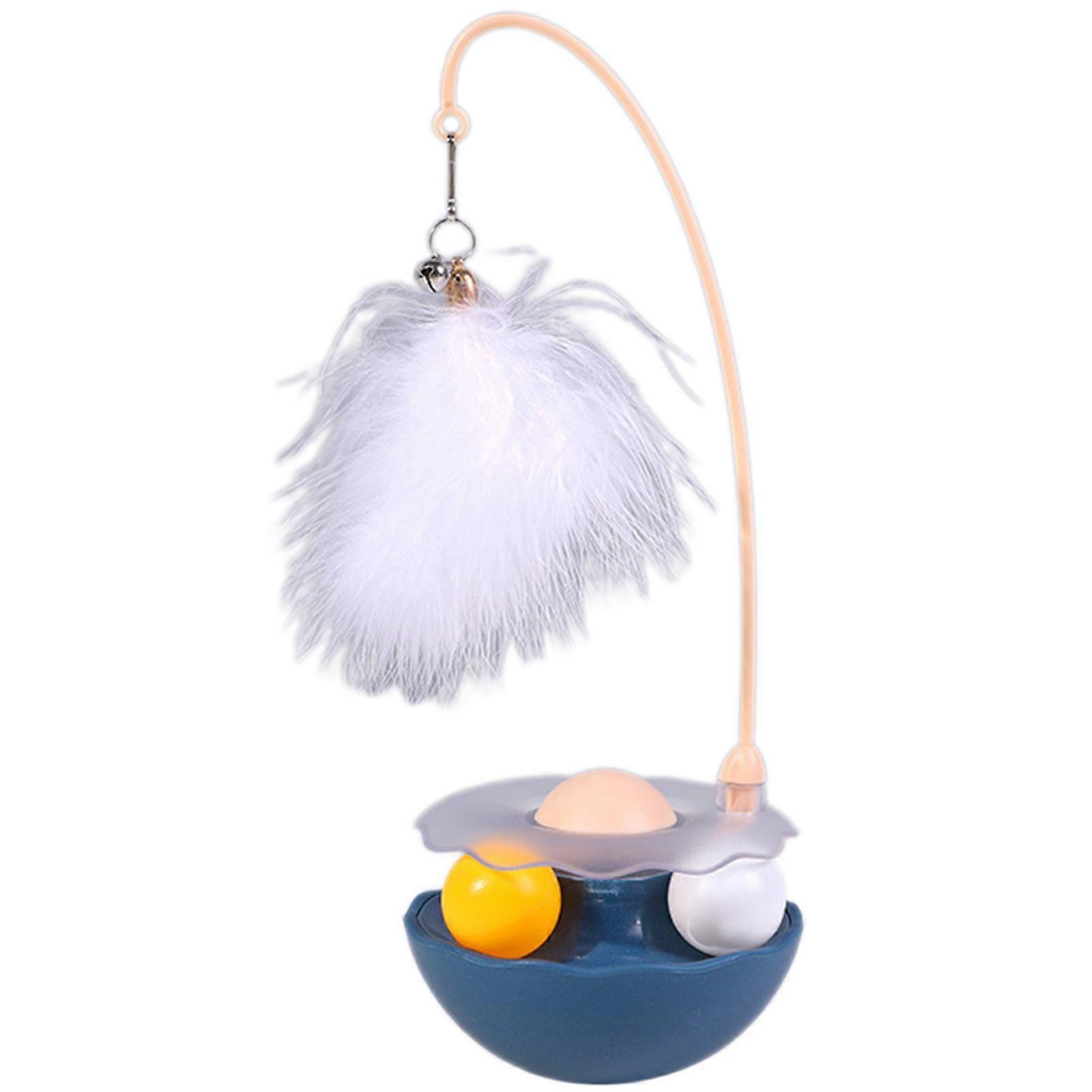 Cat Interactive Toy 360 Degree Rotating Tumblers with Bell Catnip for Indoor Outdoor Cats Kittens