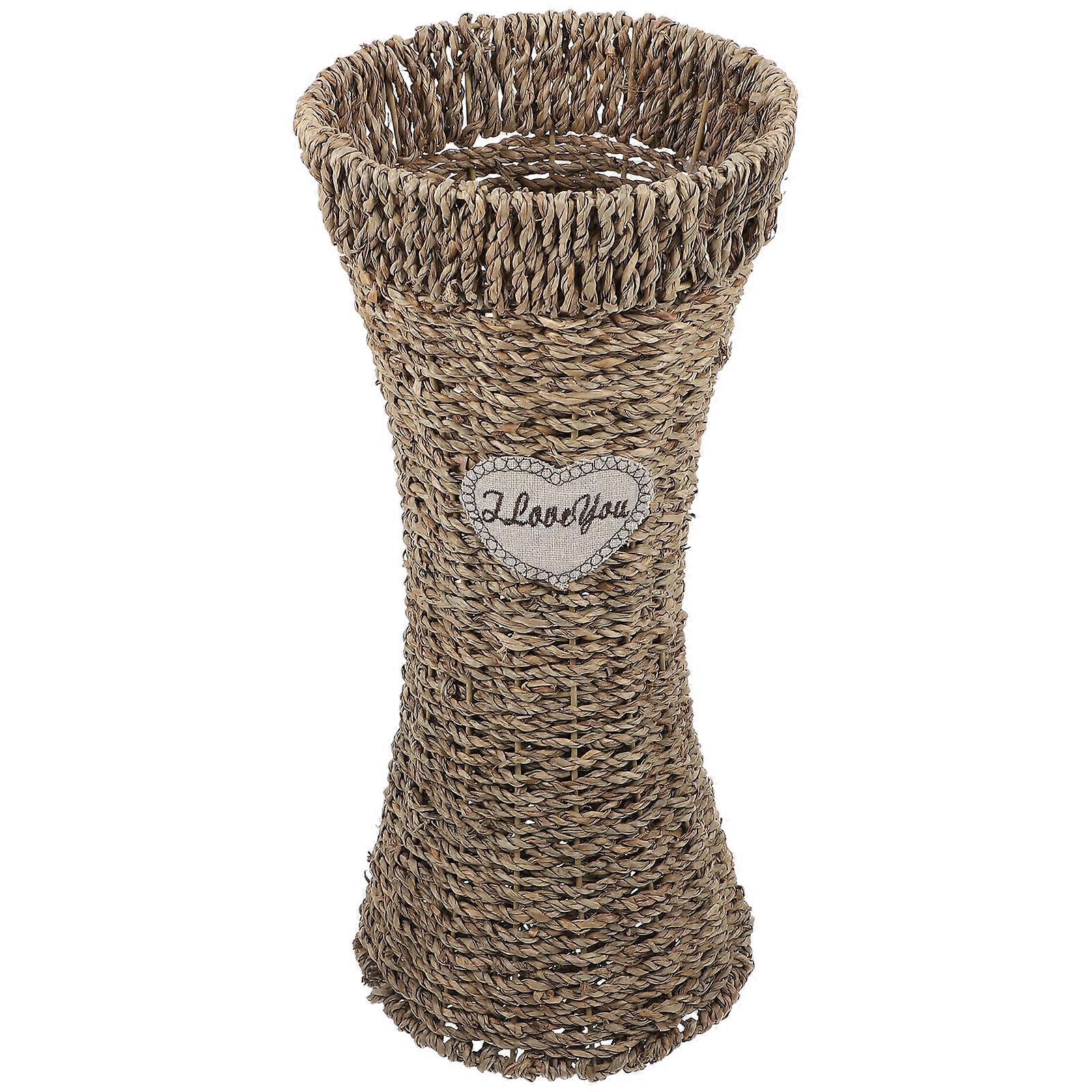 Creative Woven Basket for Decor Assorted Color Plastic Material 1pc