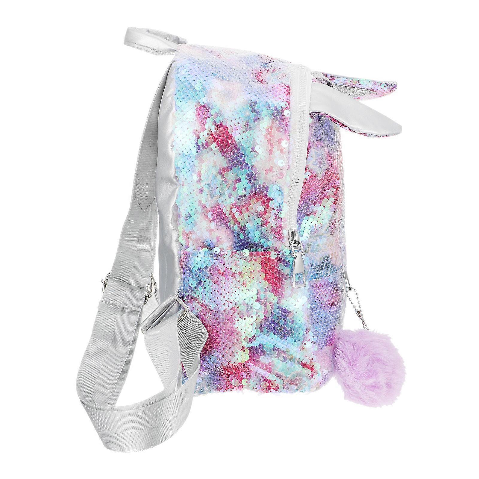 Mermaid Sequin Backpack Children’s Backpack Polyester PU Material Outdoor Travel 1Pc