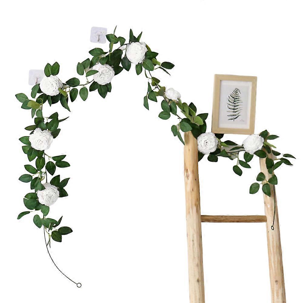 Artificial flower vine, white, 1 pc.