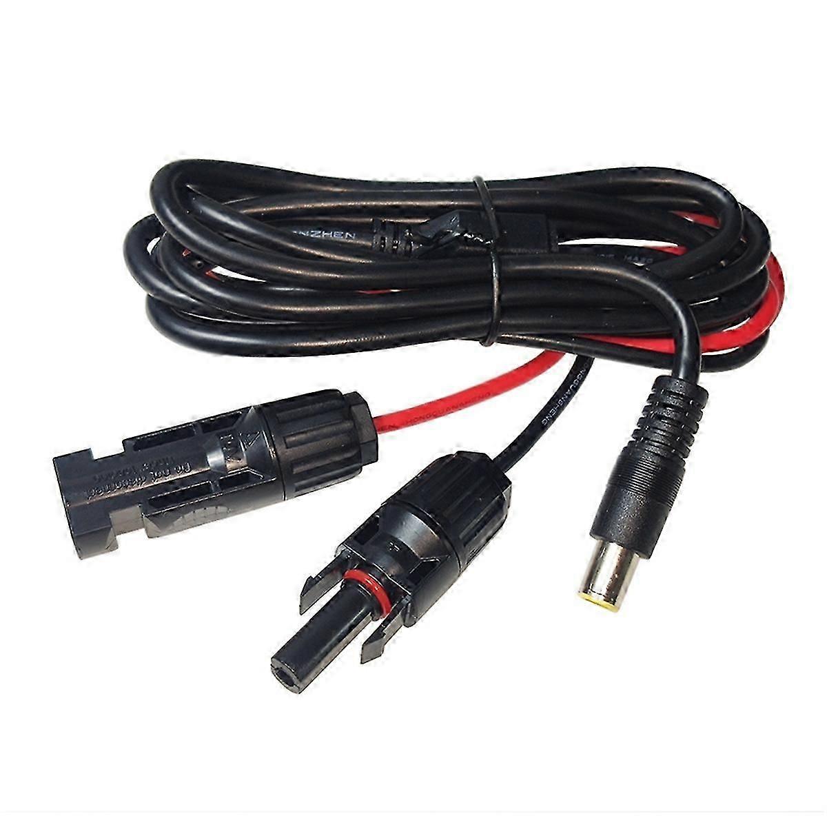 Solar Connector to DC 8mm Adapter Cable1.8M with DC5.5x2.5mm Converter for Portable Backup Power Sta-Yvan