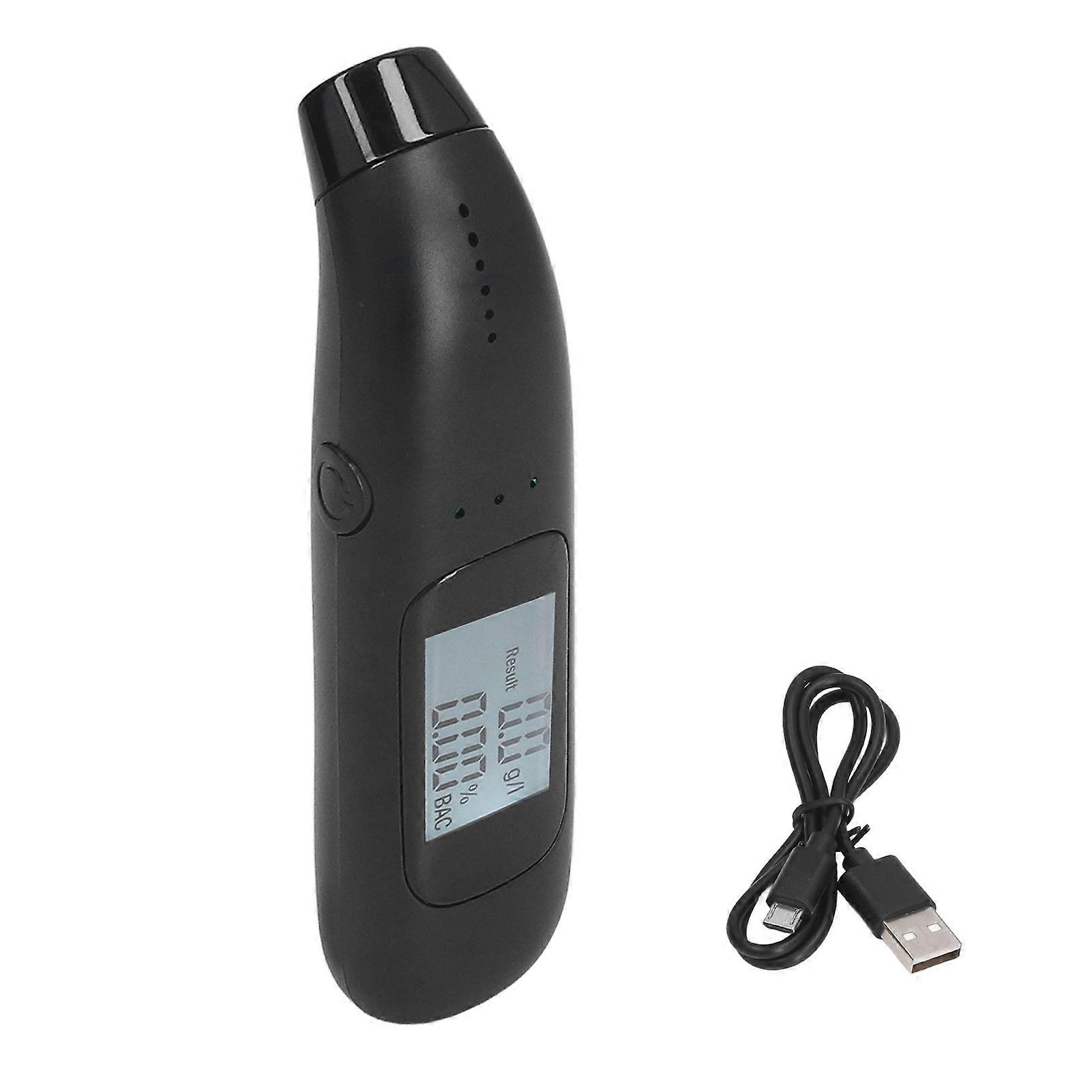 Tester DC5V 1A Blowing Type High Accuracy Portable Alcohol Quick Check Breathalyzer for Driver