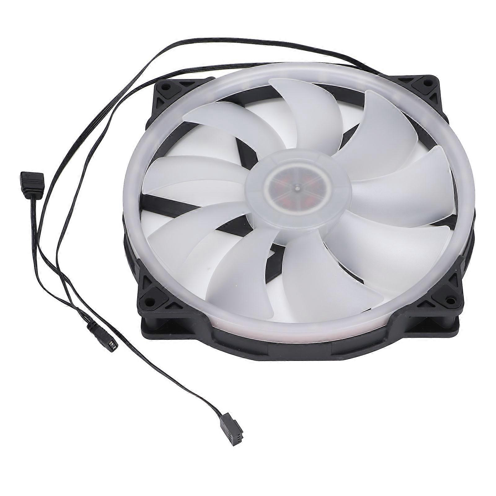Case Fans Large Air Volume ARGB Light Synchronization Hydraulic Bearing Silent Low Noise 200mm 4PIN PWM 5V Computer Fan
