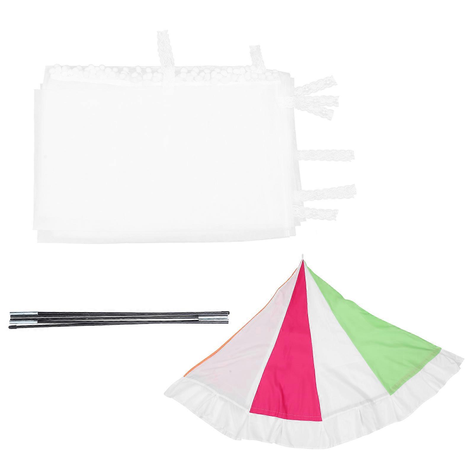 Bed Canopy For Toddler Bed Half Round Dome Indoor Use Breathable 1Set