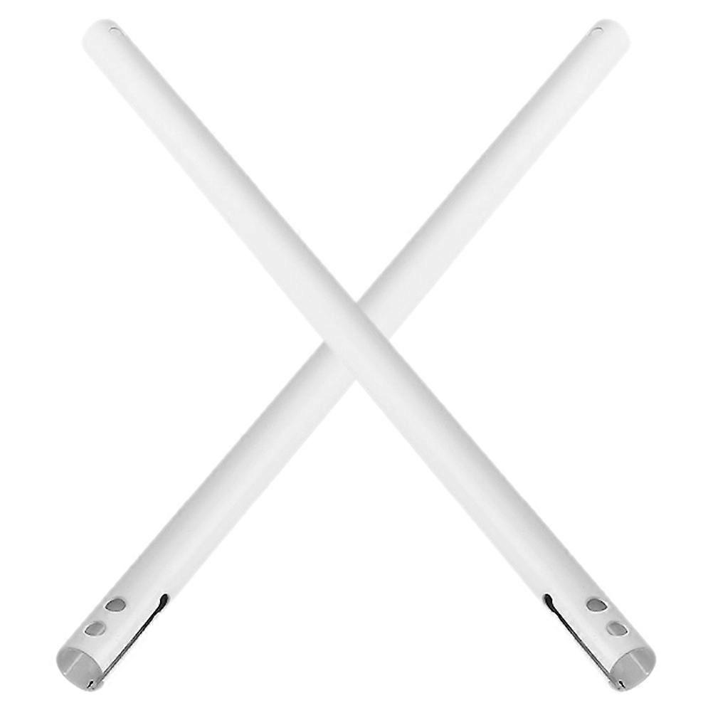 طقم قضيب تمديد مروحة السقف 2 قطعة استبدال دائم للتركيب السهل لزيادة ارتفاع المروحة وتحسين نمط الغرفة