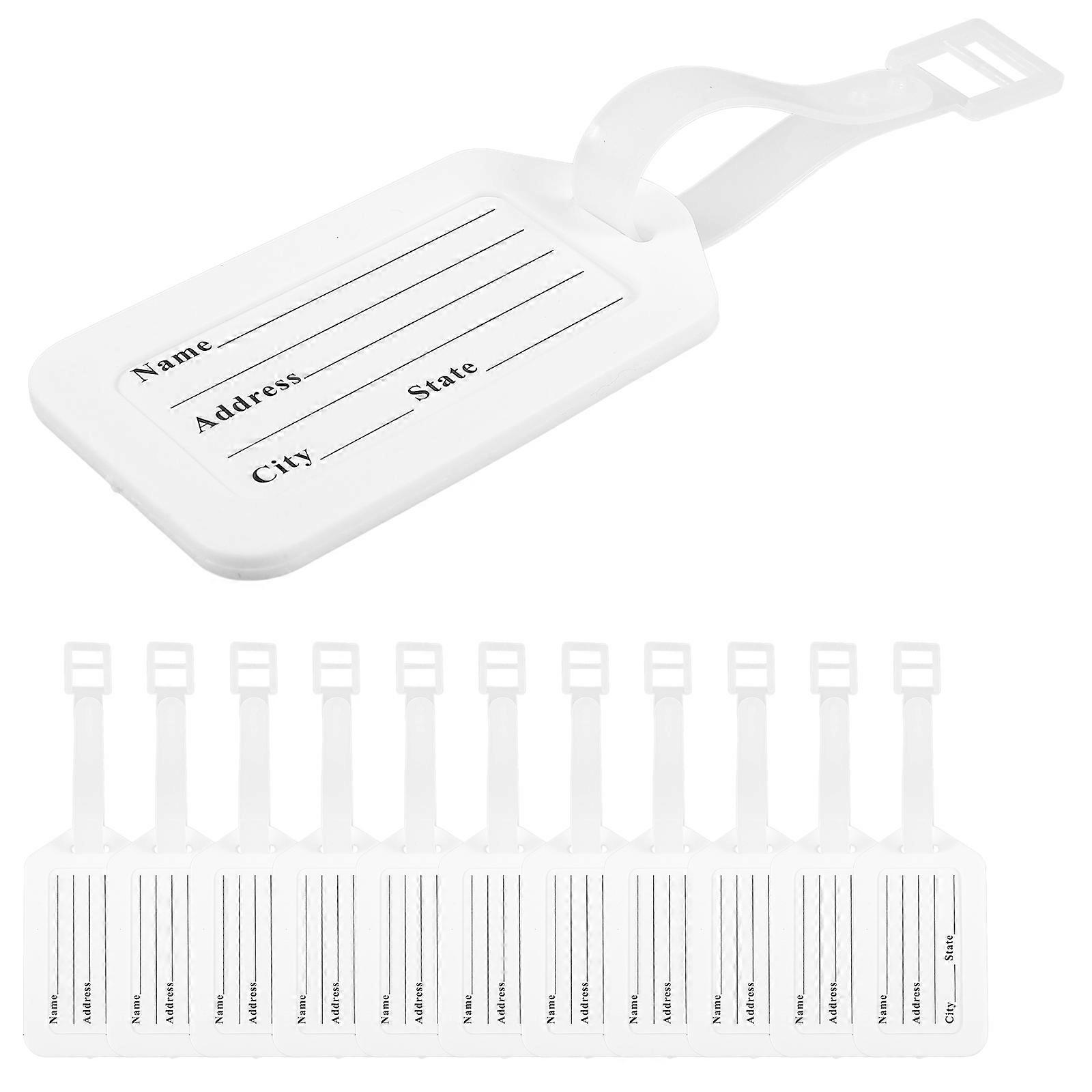 Organizing Keys Luggage Labels Identification For Families Pet Owners Rectangular 16Pcs