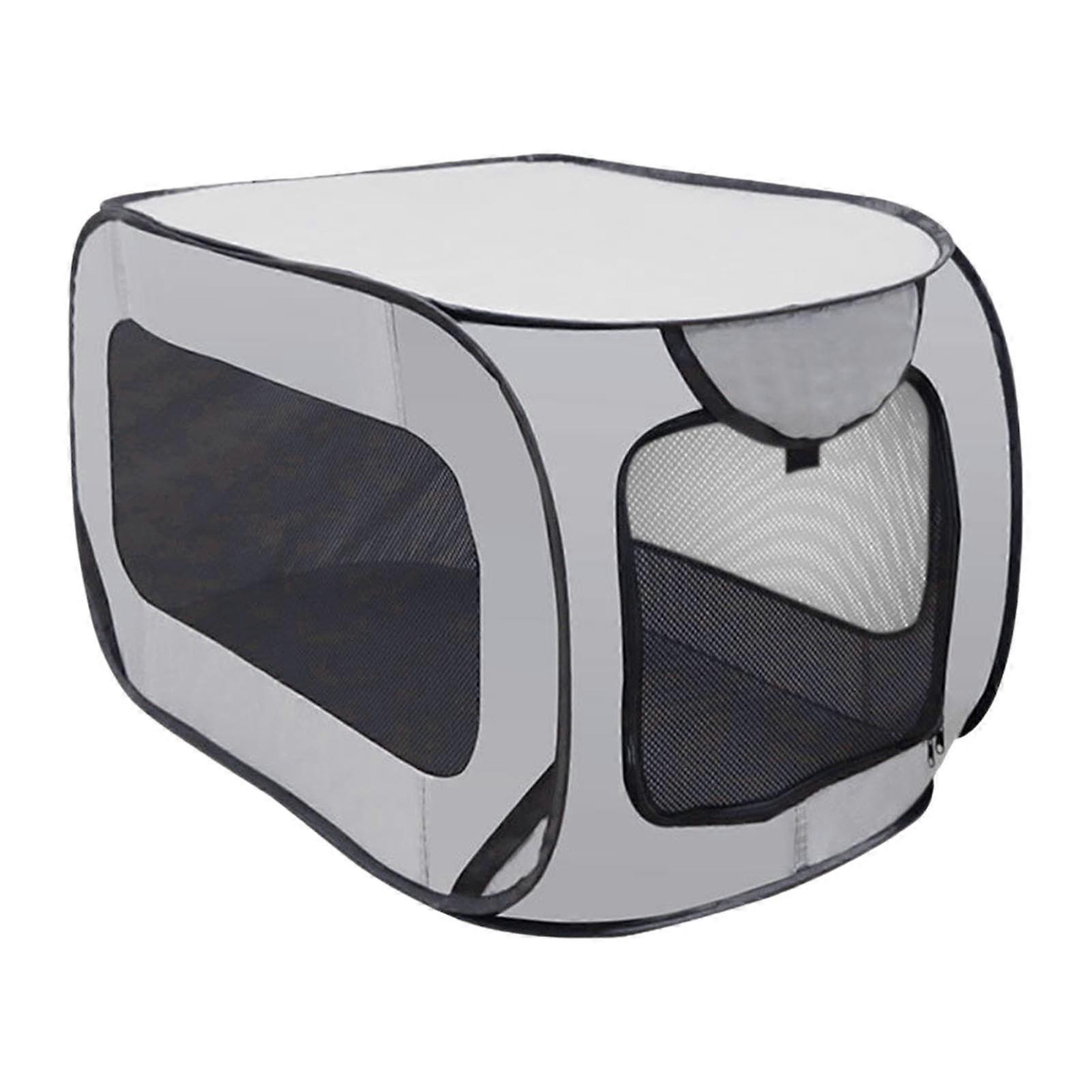 Portable Dog Playpen Foldable Cat Dog Transport Box with Ventilation Travel Kennel for Small Pets and Kittens
