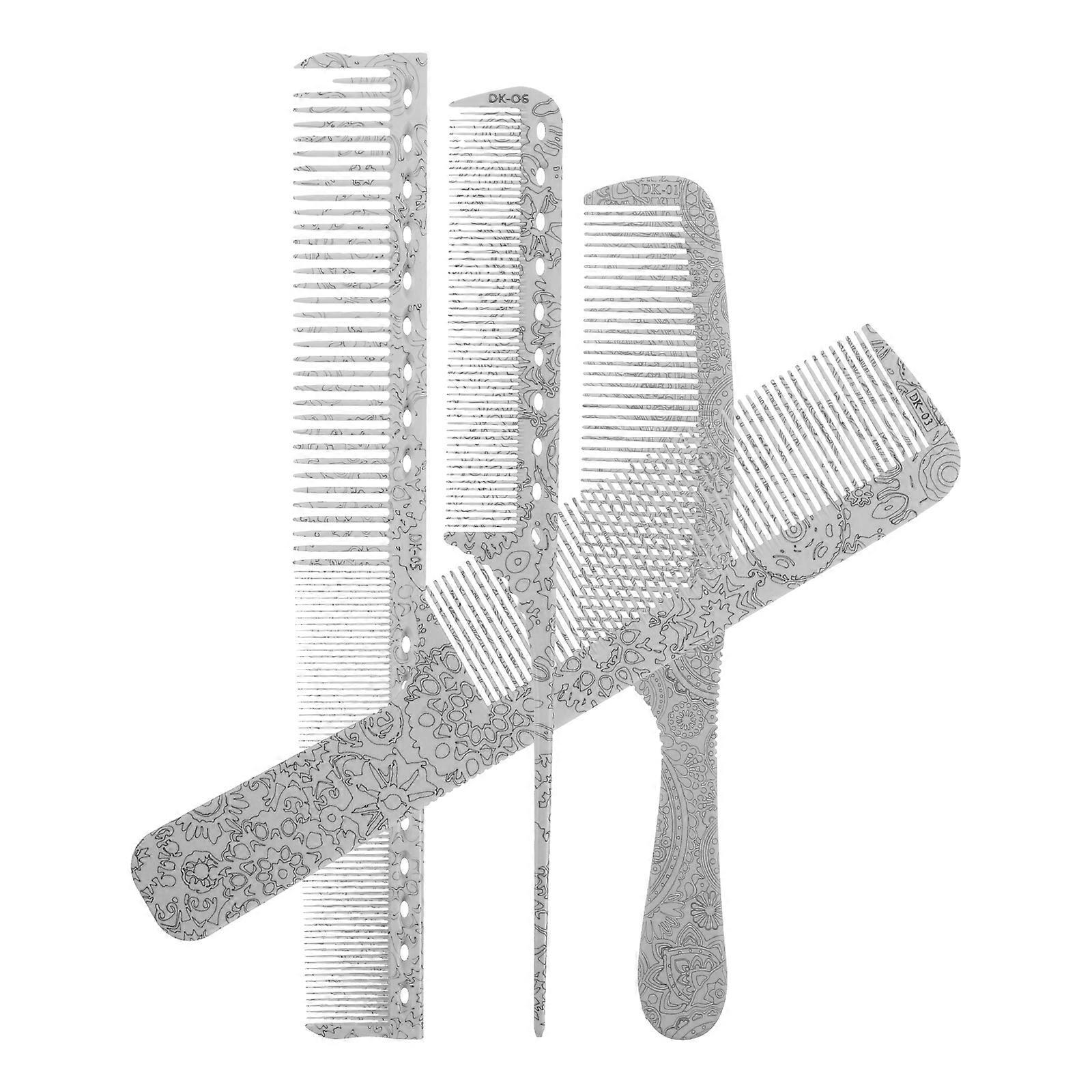 Wide Tooth Comb Hair Cutting Comb for Grooming Use 1Set Beige Resin